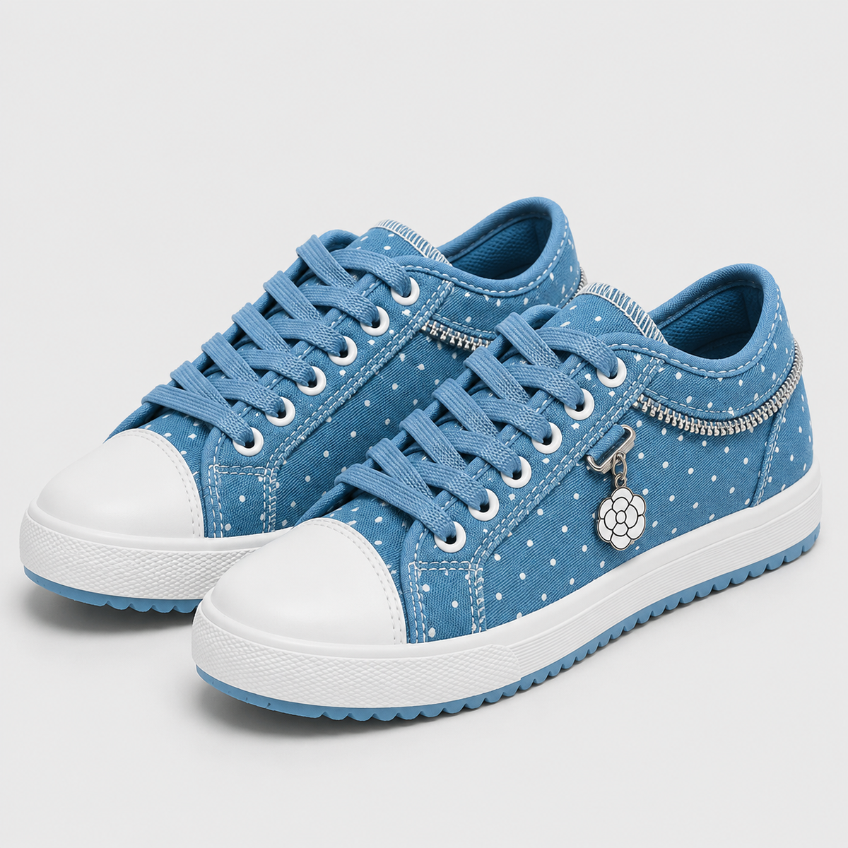 Sofia | Dame Hverdag Broderede Sneakers