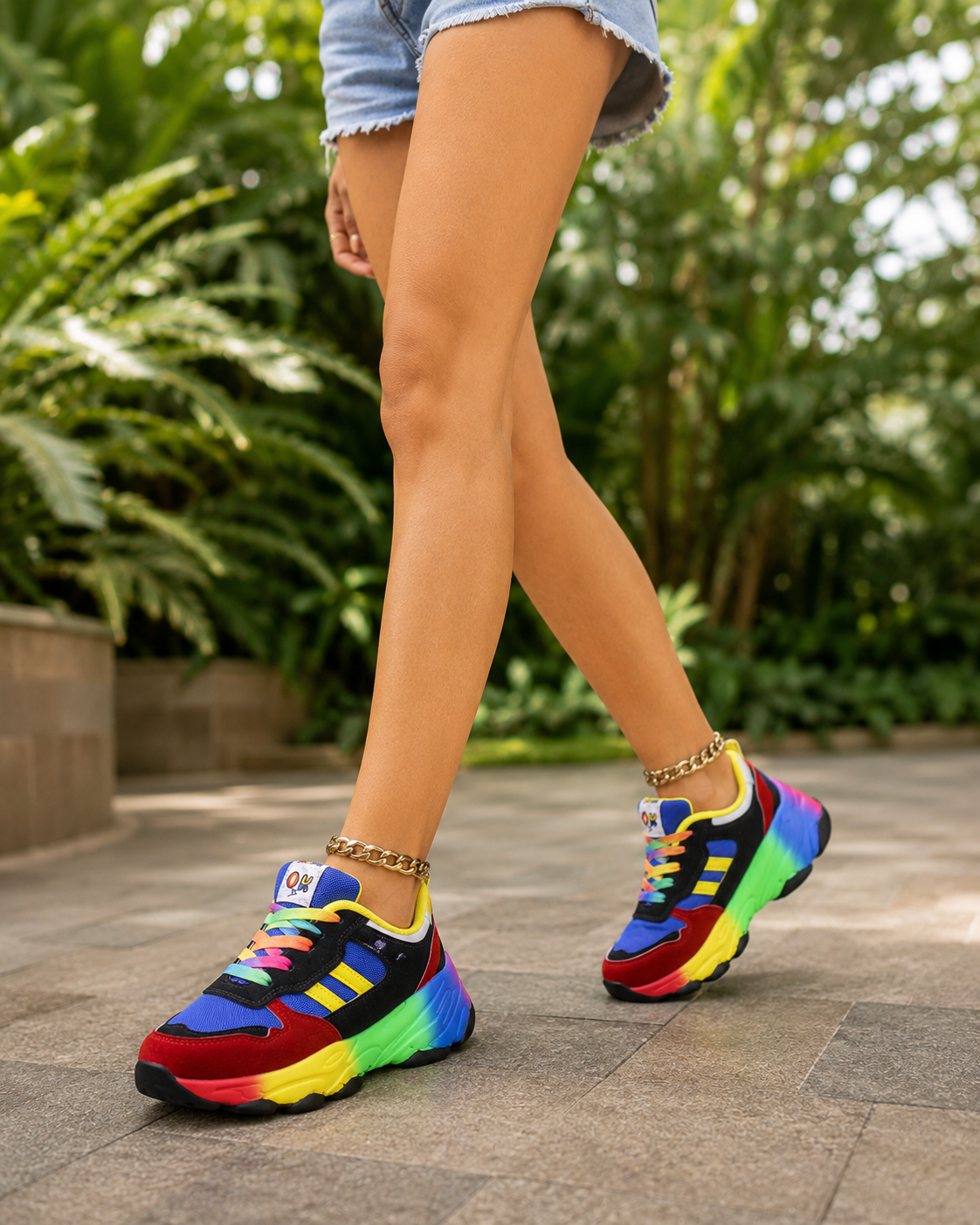 Ida | Dame Klassisk Farverige Platform Sneakers
