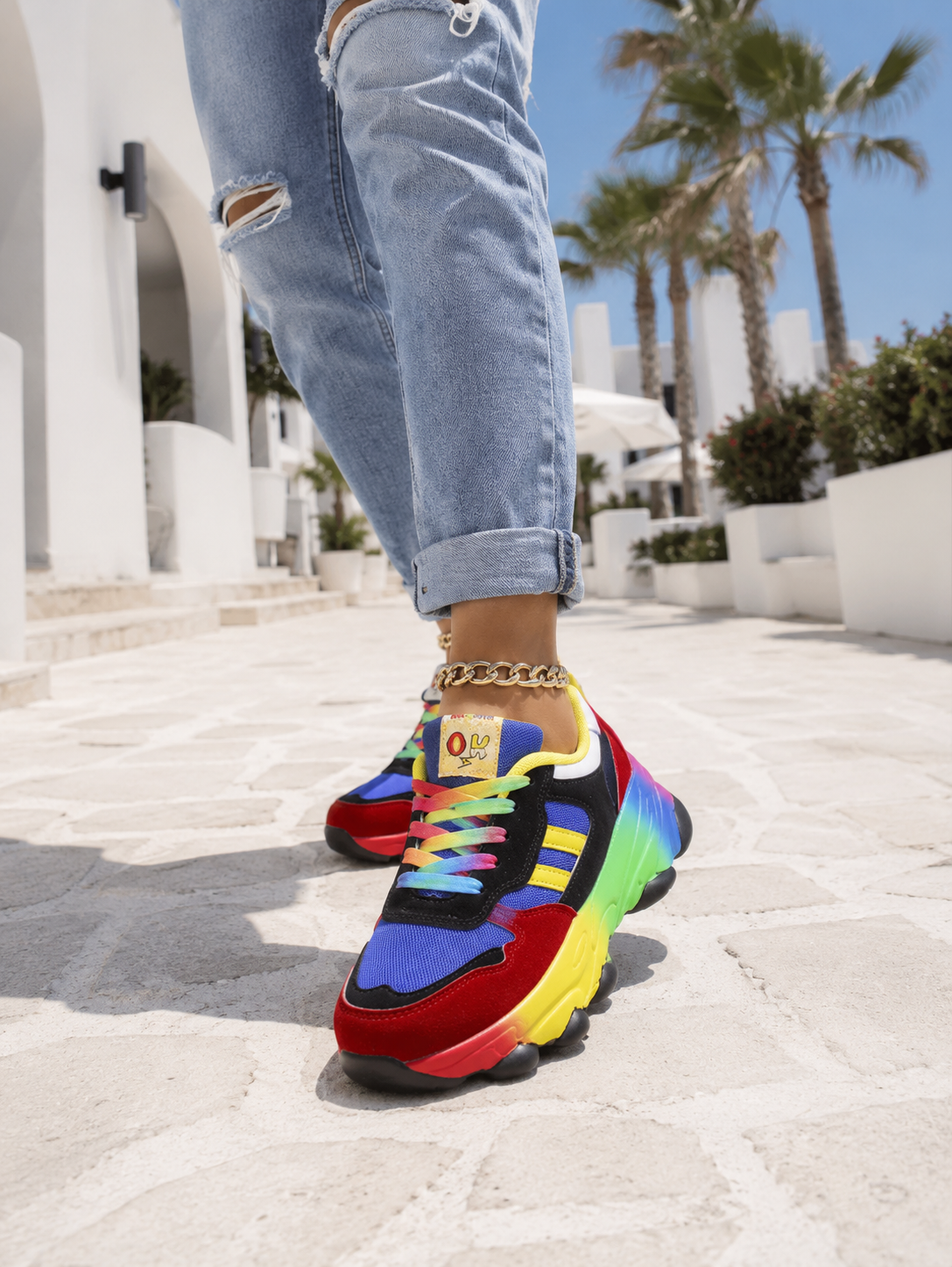 Ida | Dame Klassisk Farverige Platform Sneakers